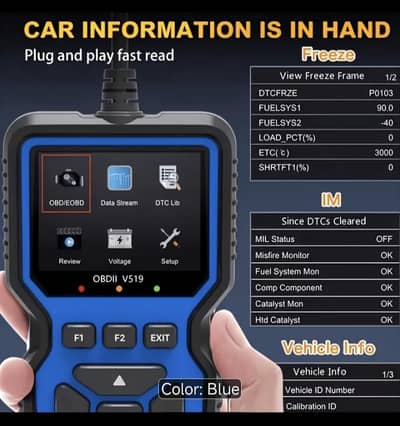 OBD II EFI CAR SENSORS LCD RECOVERY
