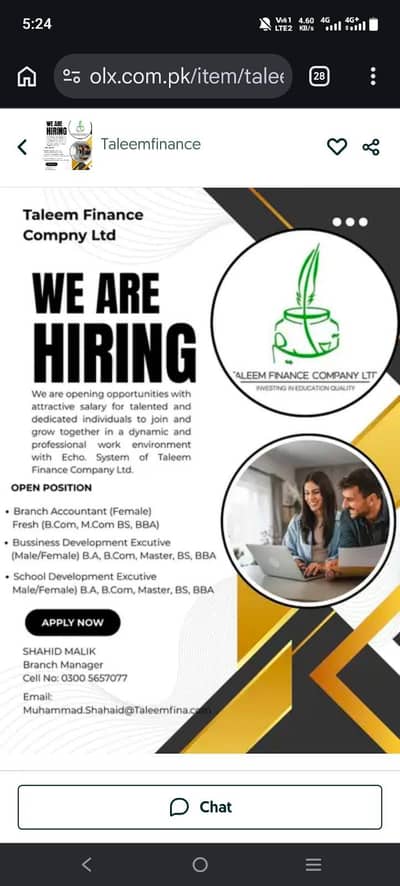 Branch Accountant