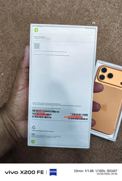 iPhone 17 Pro Max Ch/A Dual Physical sim Non active