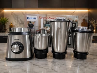 ​Philips Steel Body Juicer Grinder Blender (New Machine)