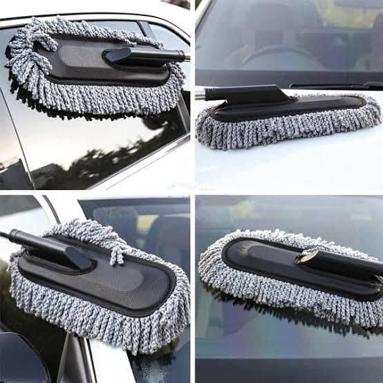 Extendable Car Duster – A microfiber car duster with a soft, scratch-free design that easily removes dust. With a 33"extendable handle