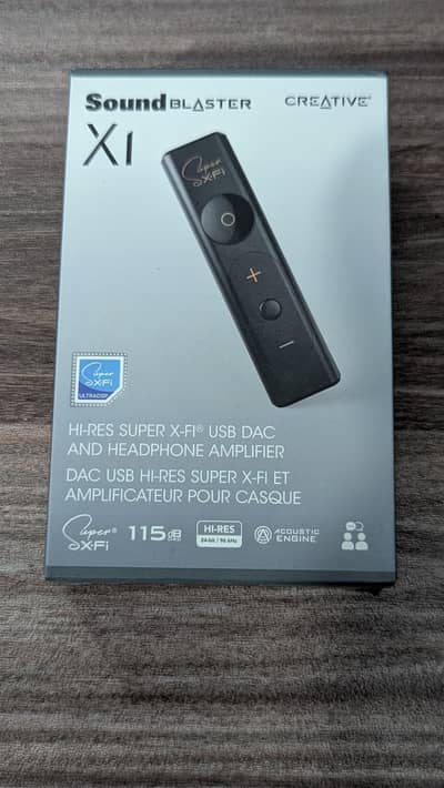 Creative Sound Blaster X1 Headphones Dac And Amp, Creative play 4!