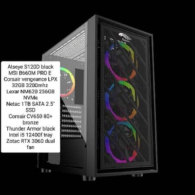 Gaming Pc for Sale RTX 3060 12gb