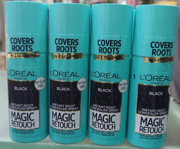1 PCs Original *L'Oreal Paris Magic Retouch instant Root Concealer Hair Spray Black Shade