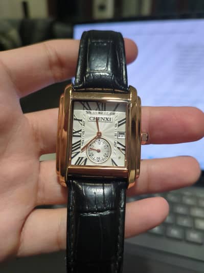 leather watch