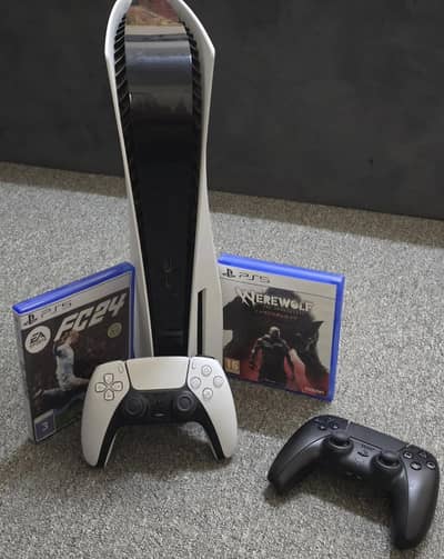 Playstation 5 Disc Version With 2 Controller & Games
