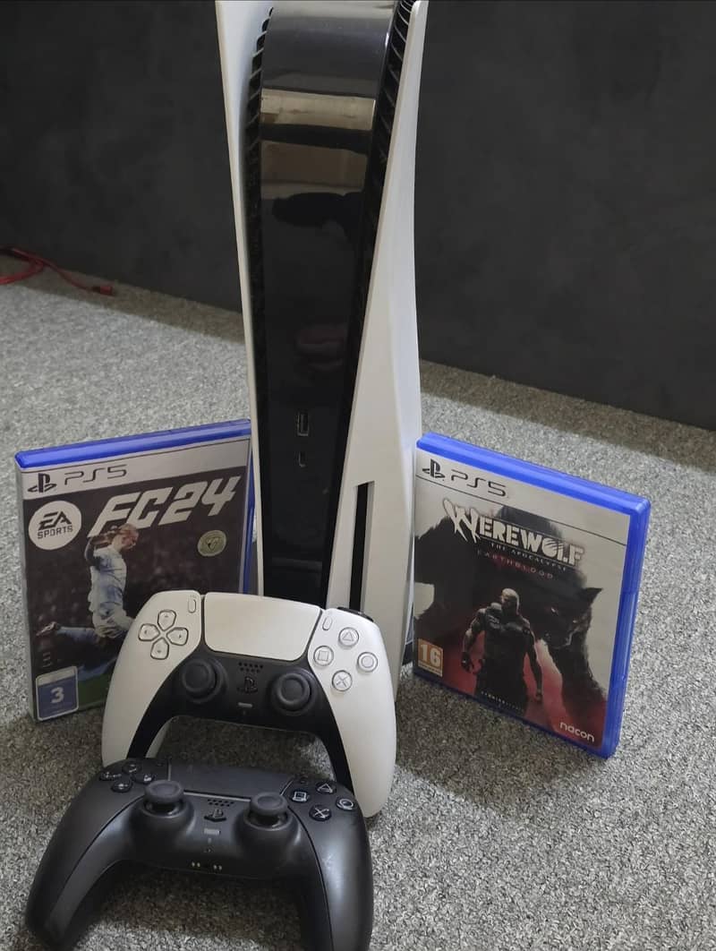 Playstation 5 Disc Version With 2 Controller & Games 2
