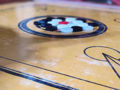 USED CARROM BOARD  WITH ALL ACCESSORIES