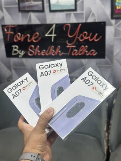 Samsung A07 4GB/64GB Official Pta Box Pack