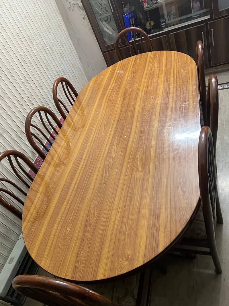 Dining table & 8 chairs 2