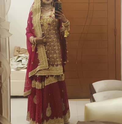 1 time wore chiffon heavy bridal Dress