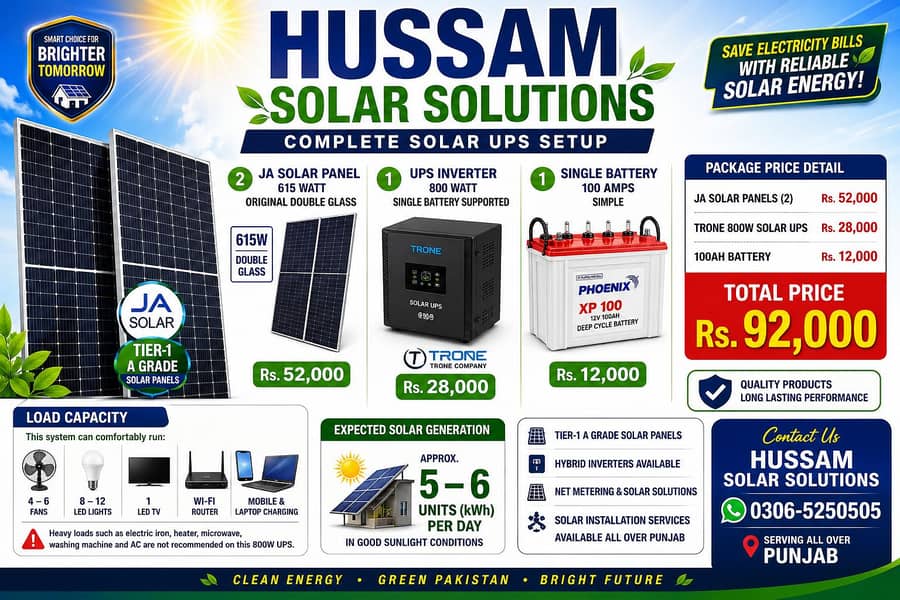 solar ups setup 0