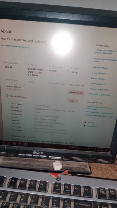 p. c, LcD, keyboard, mouse Full Setup