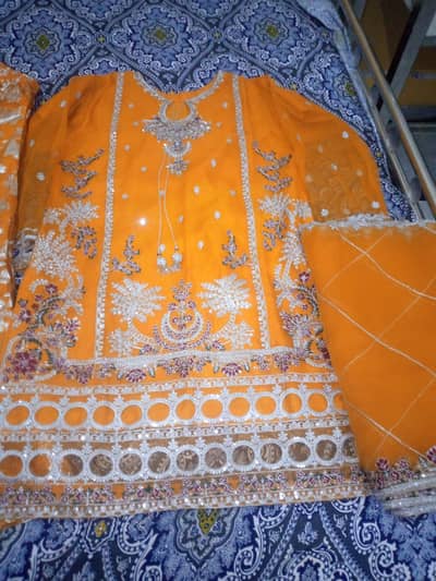 Mehndi sharara dress