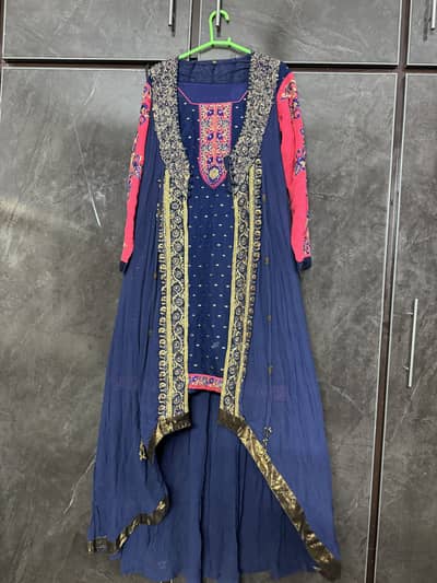 Navy blue tail dress