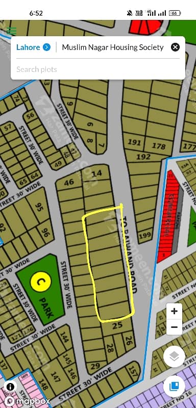 1 Kanal Plot For Sale Block C Muslim Nagar Housing Society