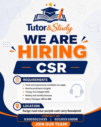 Urgent hiring - Customer service representative Csr required Apply now