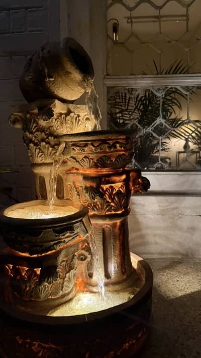 Illuminated Water Fountain Relaxing Light & Flow Décor