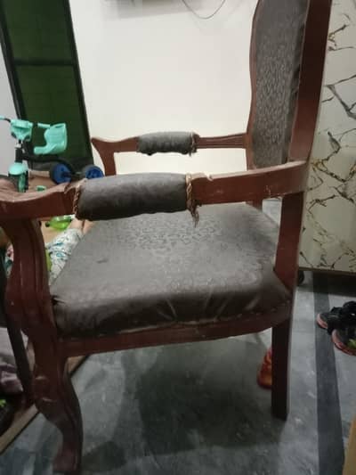 wood chair urgent for sale