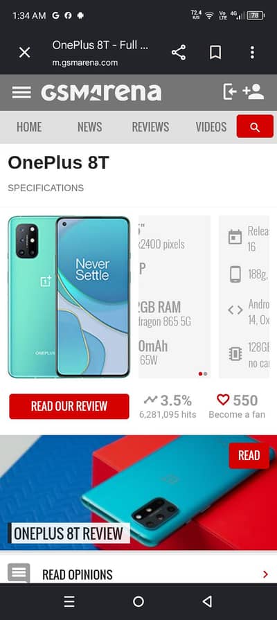 One Plus 8T