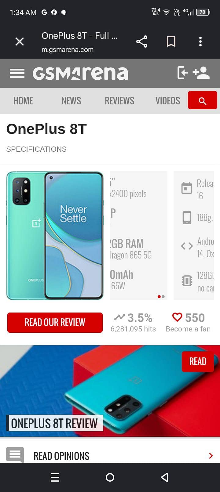 One Plus 8T 0