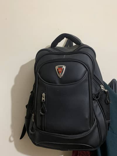 Black Waterproof Multi-Use Backpack | School & Travel