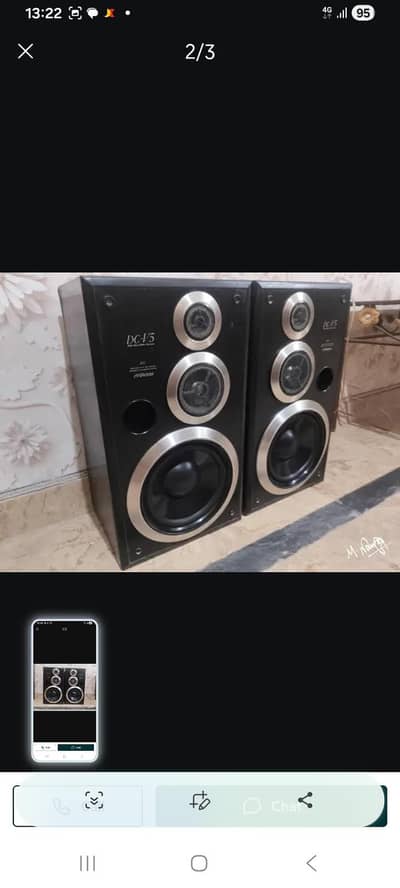 8 inch speakers jvc victor made in japan