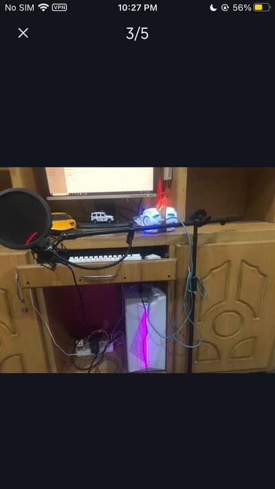 Red dragon gm300 mic with filter and stand