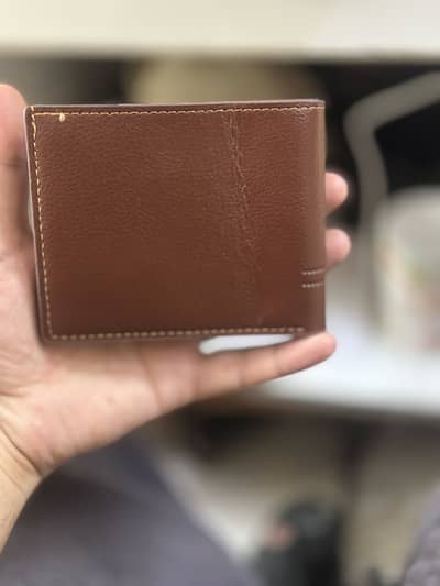 Pure leather wallet imported