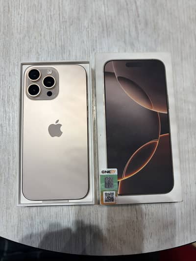 iPHONE 16 PROMAX 256GB OFFICIAL PTA APPROVED (G-NEXT)