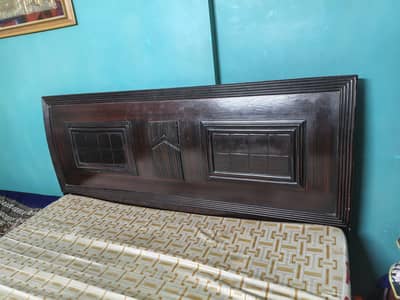 bed with mattress