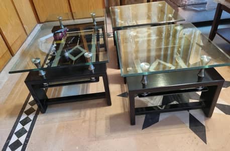 Center table with 2 side tables