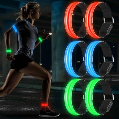 led reflector band for cyclist and runners