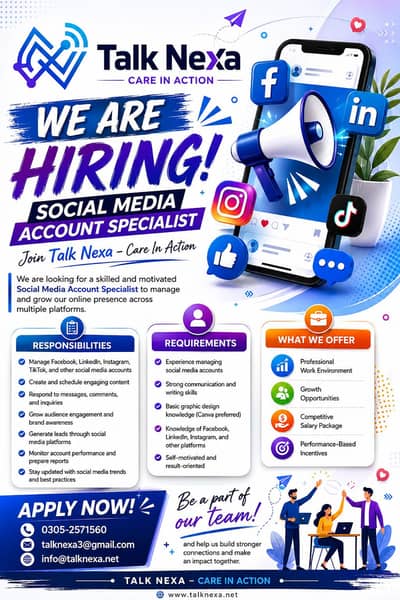Social Media accounts manager
