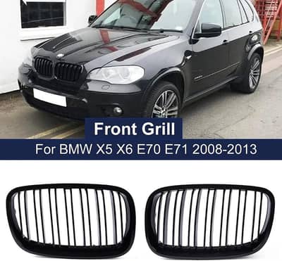 BMW X5 X6 E70 E71 2008-2013 Car Styling Gloss Black Racing Grills