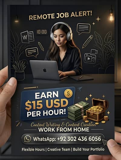 Remote Content Writer & Creator Needed – Earn $15/Hr (Work From Home)