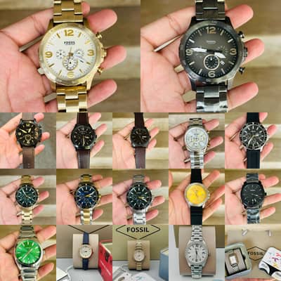 Fossil Original Lot Watches Stock Available With Box Different Prices