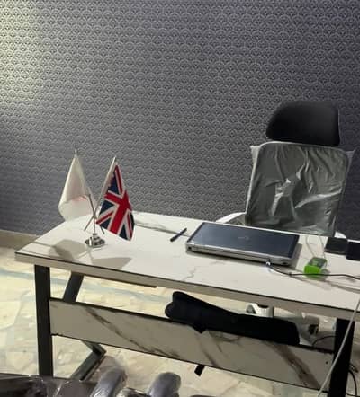 office chair and table