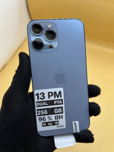 Apple iPhone 13 Pro Max 256 GB Dual Sim PTA APPROVED 96% Battery Healt