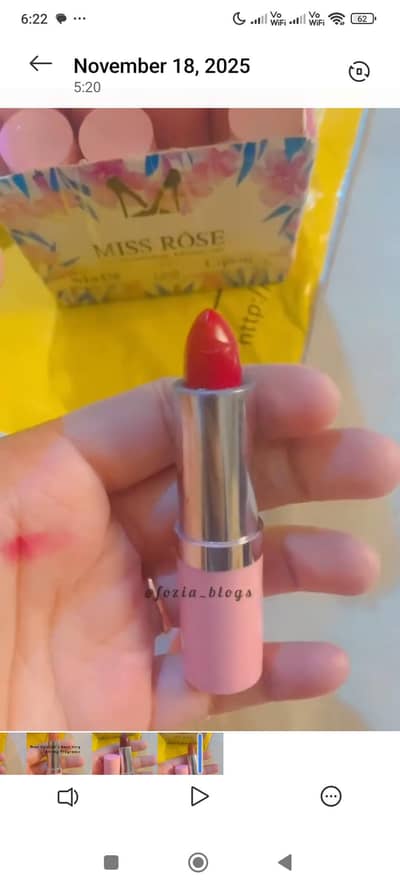 Miss Rose lipsticks