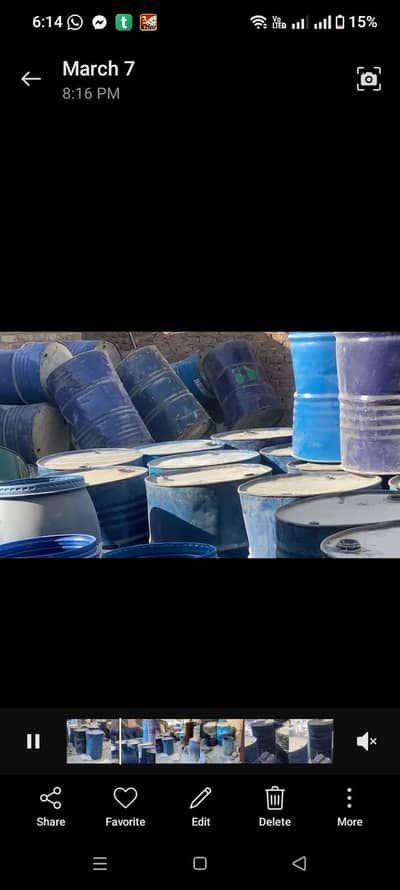 50 Pcs Iron Drums 200L (No Leakage) for Sale