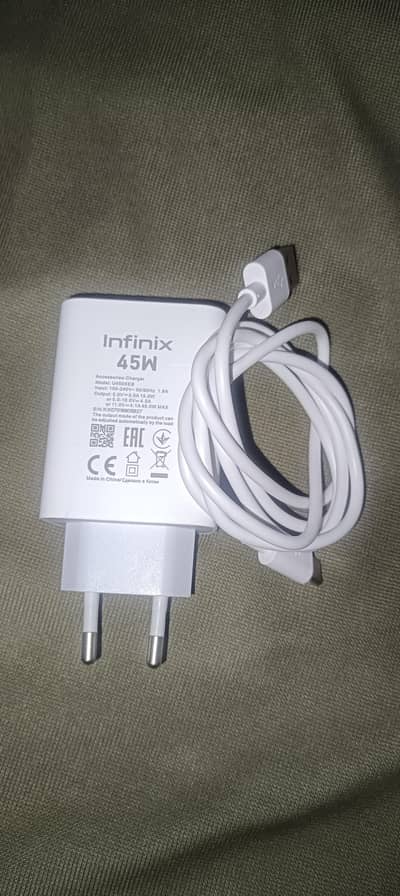 Infinix Hot 60 Pro Plus Ka original 45w Hyper Charger 100% Original