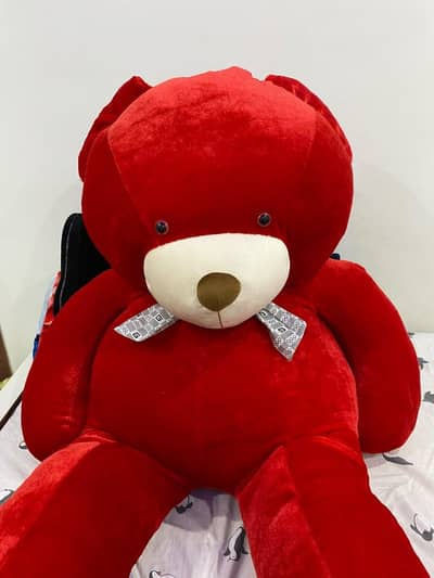 5Ft Red Stuffed Teddy Bear for Sale