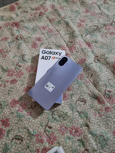 Samsung A07 4.64 for sale 9 maa kee warranty complete box
