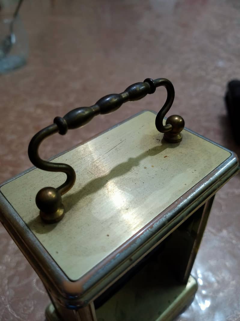 Table clock German metal clock 4