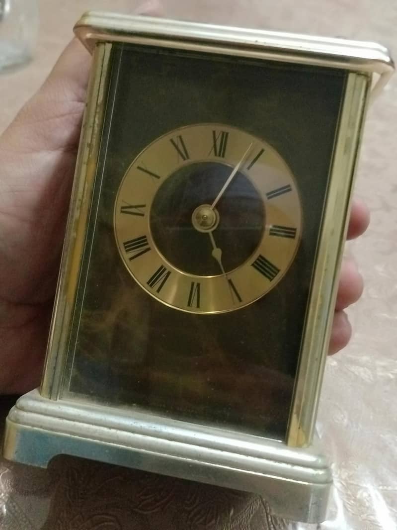 Table clock German metal clock 5