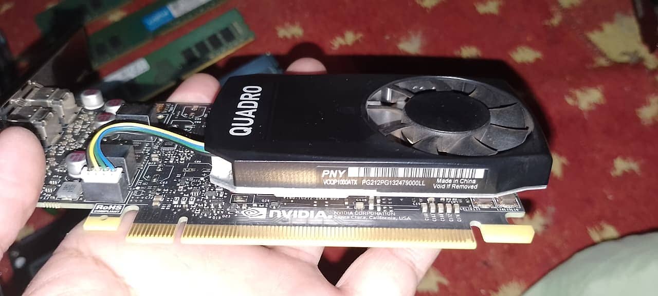 06 Ram,01 ssd,03 harddisk,02 Nvidia graphics card,2processor,2 camera 8