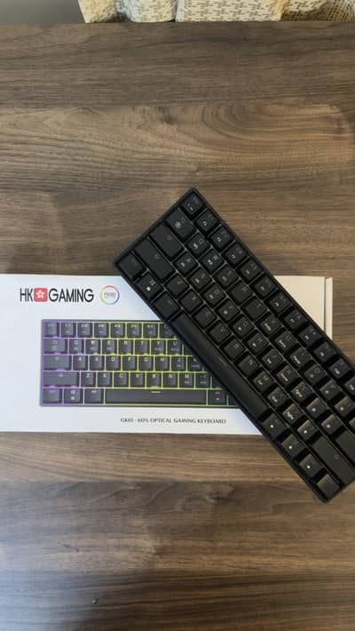 HK Gaming GK61 Mechanical Gaming Keyboard | Yellow Switches
