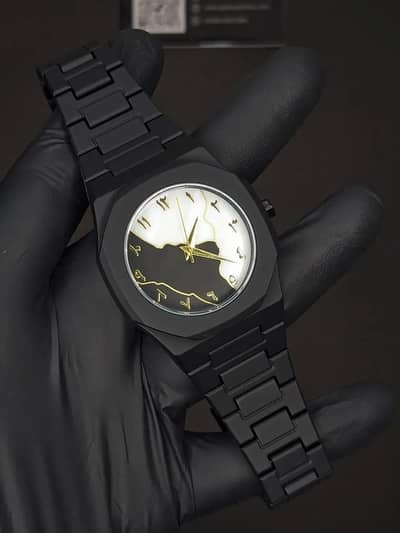 Premium Men's Arabic Dial Watch (Aura Edition) COD all over pakistan