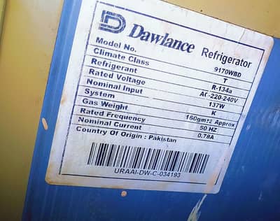 Freezer refrigerator Dawlance 9170WBD